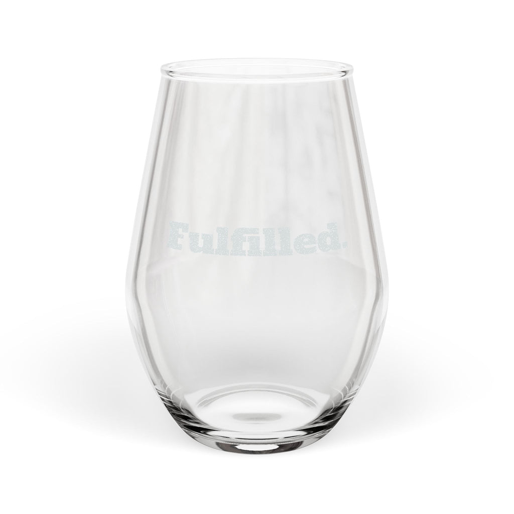 Engraved 11.5oz Stemless Wine Glass — Personalized Anniversary & Gift Glassware