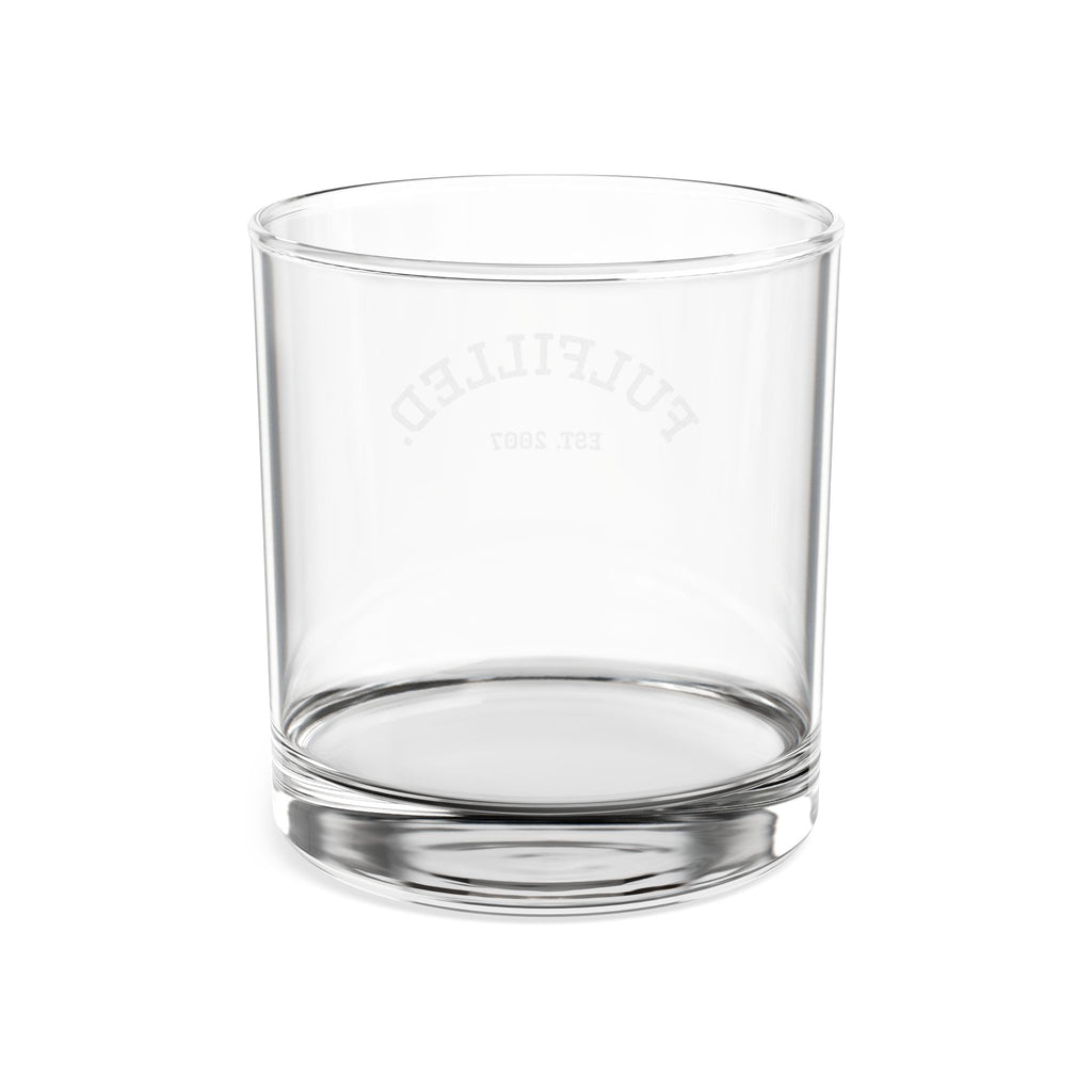 Engraved Whiskey Glass (10.5 oz) — 'FulfIlled' Personalized Rocks Glass