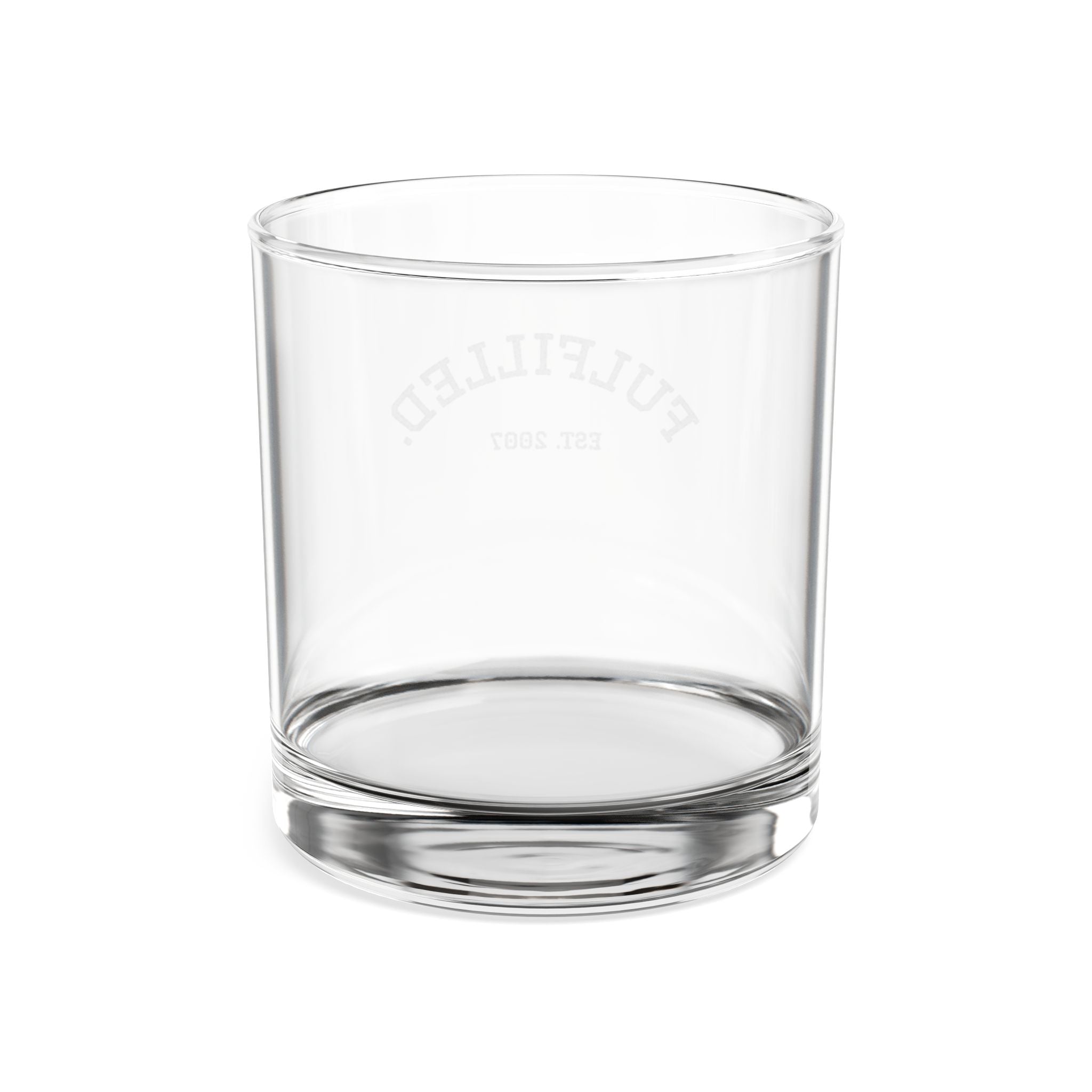 Engraved Whiskey Glass (10.5 oz) — 'FulfIlled' Personalized Rocks Glass