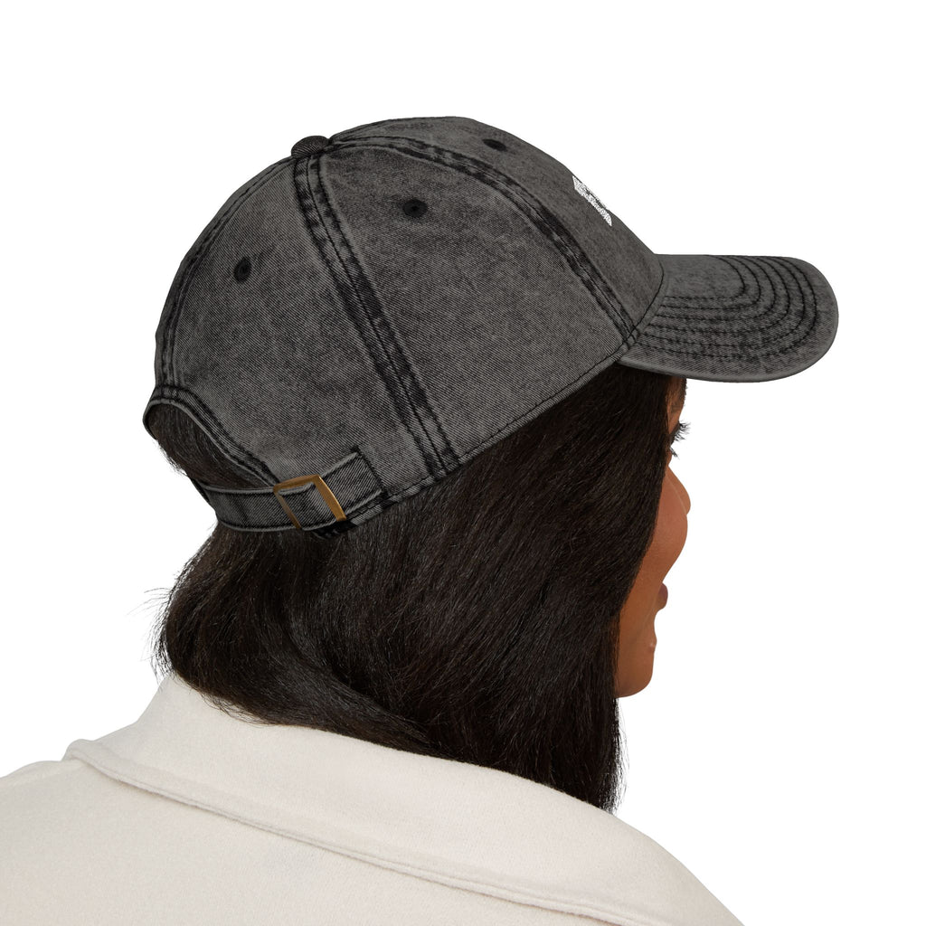 Fulfilled Embroidered Vintage Cap - Distressed Red Dad Hat