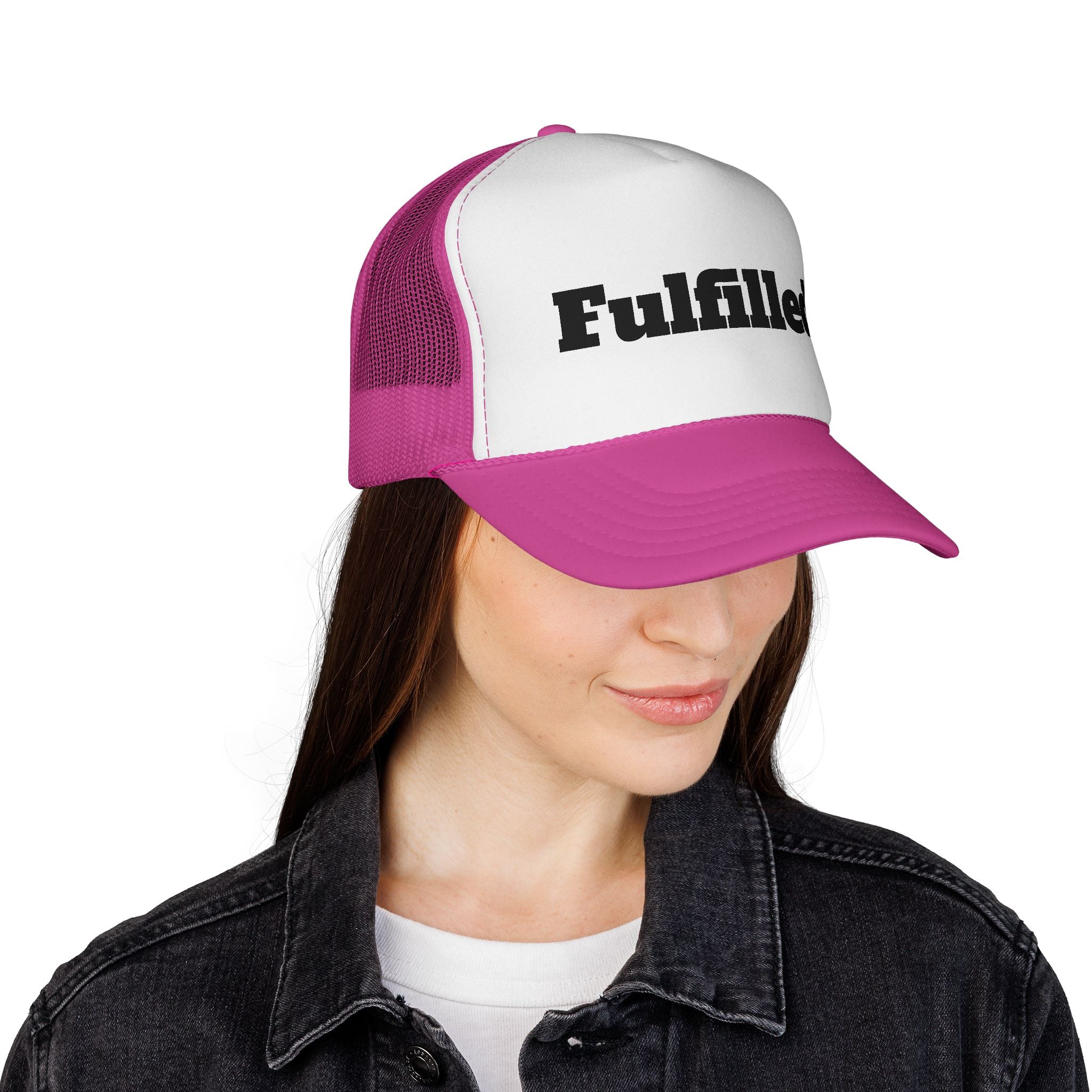 Fulfilled. Trucker Cap — Motivational Mesh Snapback Hat
