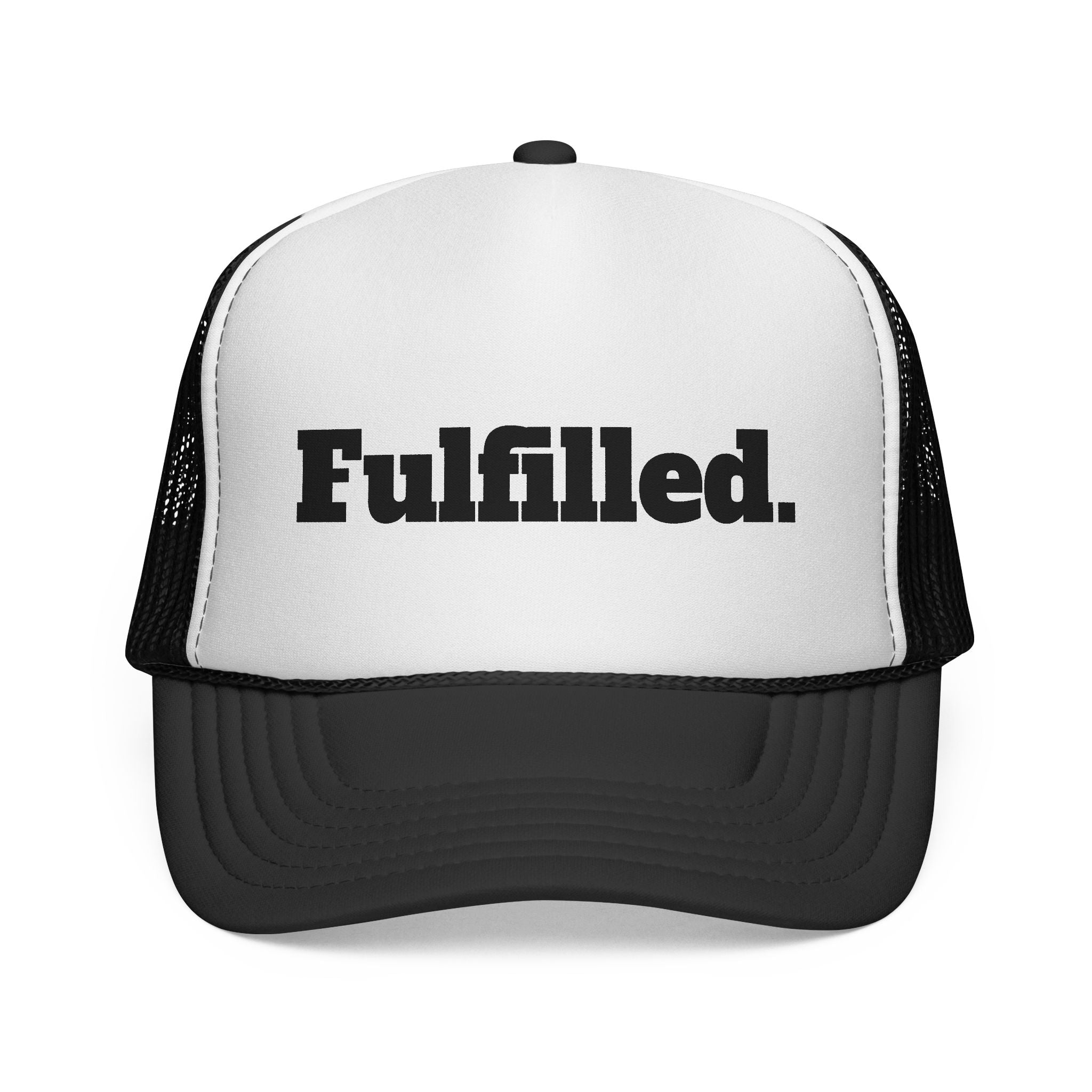 Fulfilled. Trucker Cap — Motivational Mesh Snapback Hat