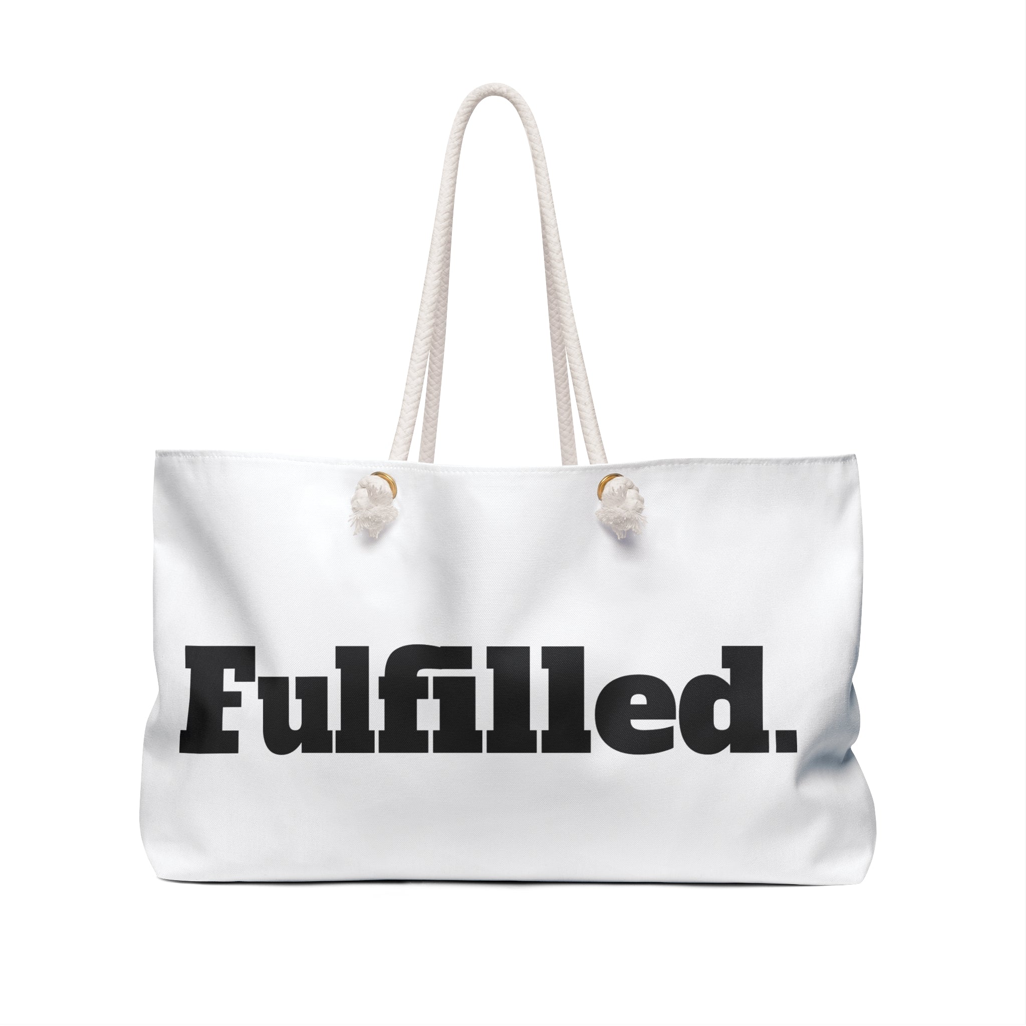 Fulfilled. Weekender Bag — Minimalist Travel Tote for Weekend Getaways
