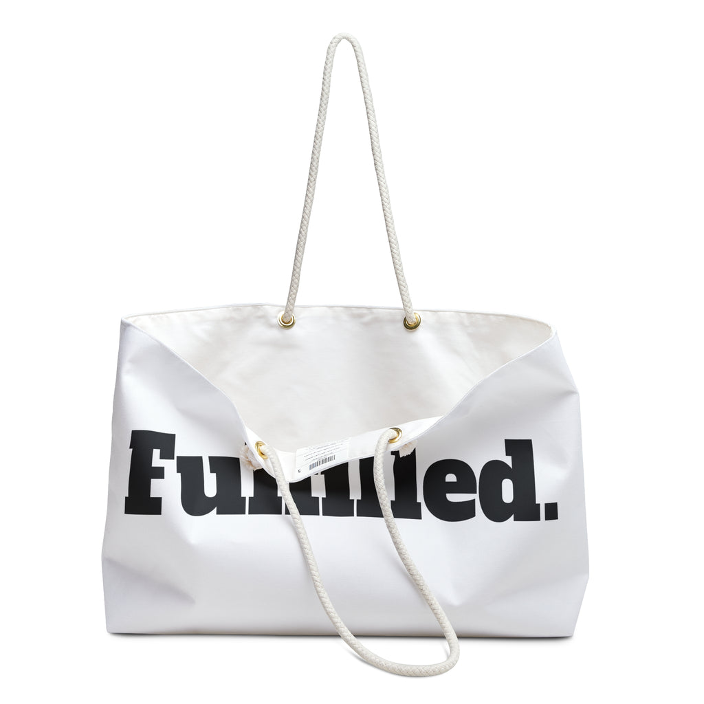 Fulfilled. Weekender Bag — Minimalist Travel Tote for Weekend Getaways