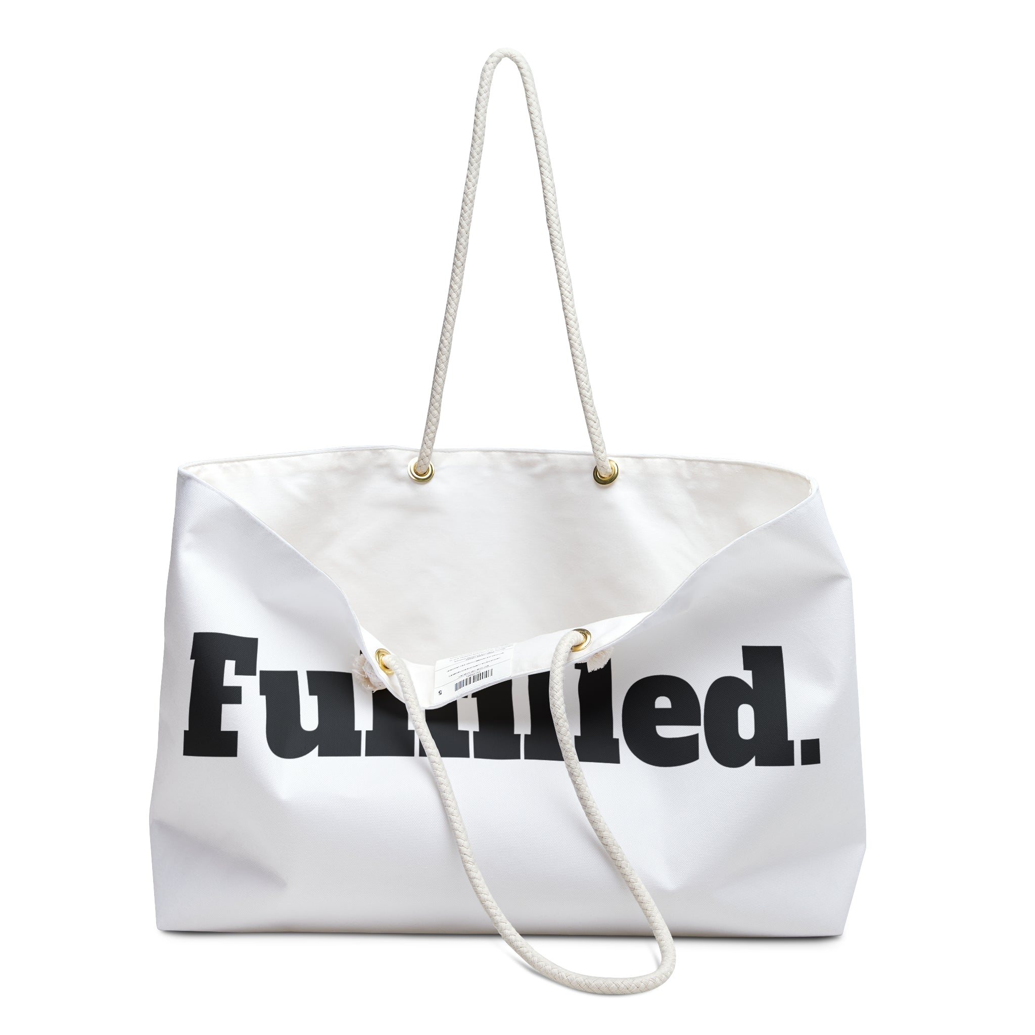 Fulfilled. Weekender Bag — Minimalist Travel Tote for Weekend Getaways