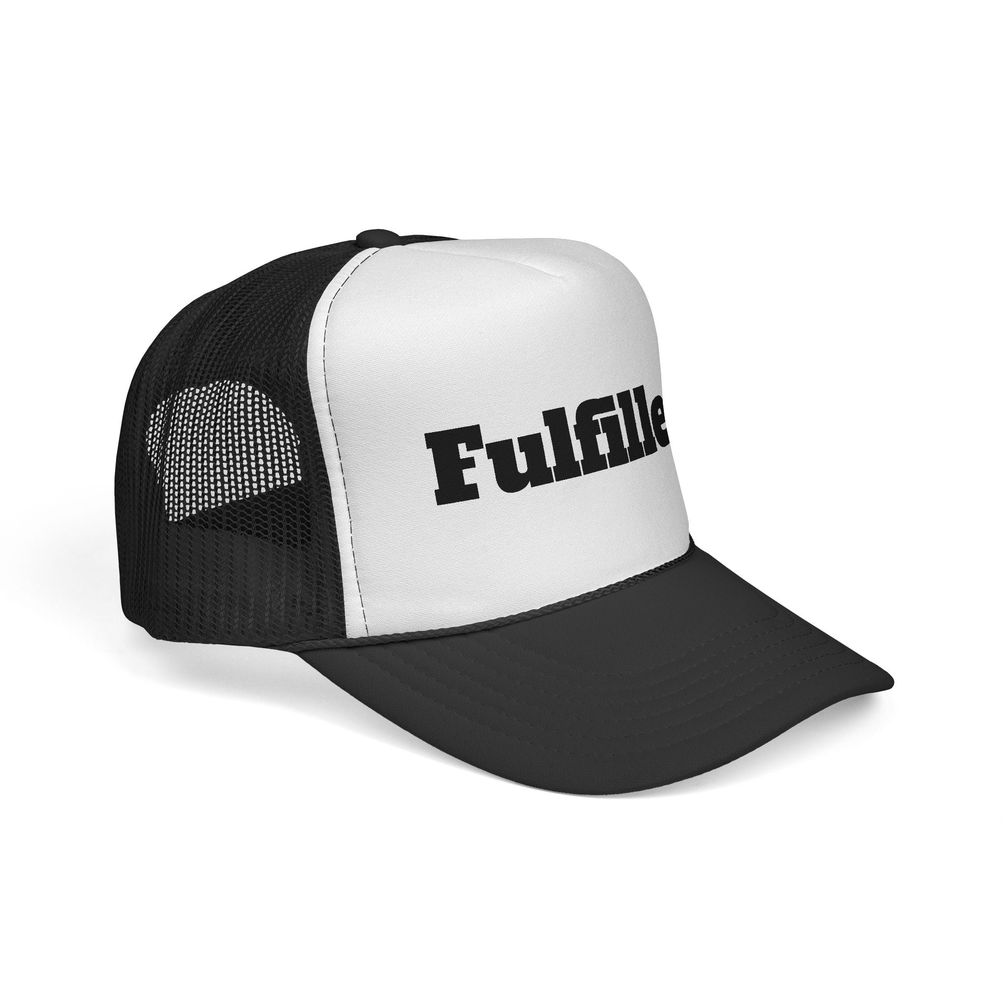 Fulfilled. Trucker Cap — Motivational Mesh Snapback Hat