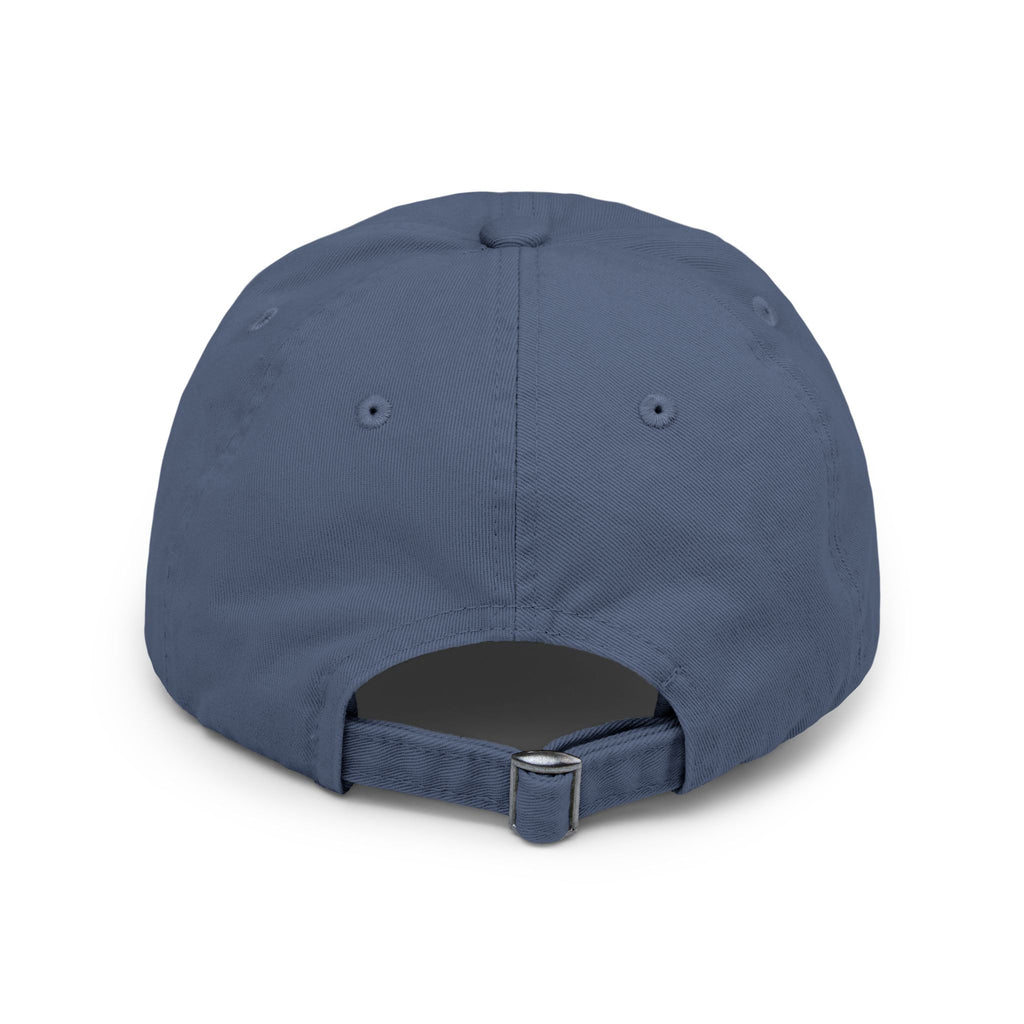 Fulfilled Distressed Baseball Cap — Vintage Washed Black Dad Hat