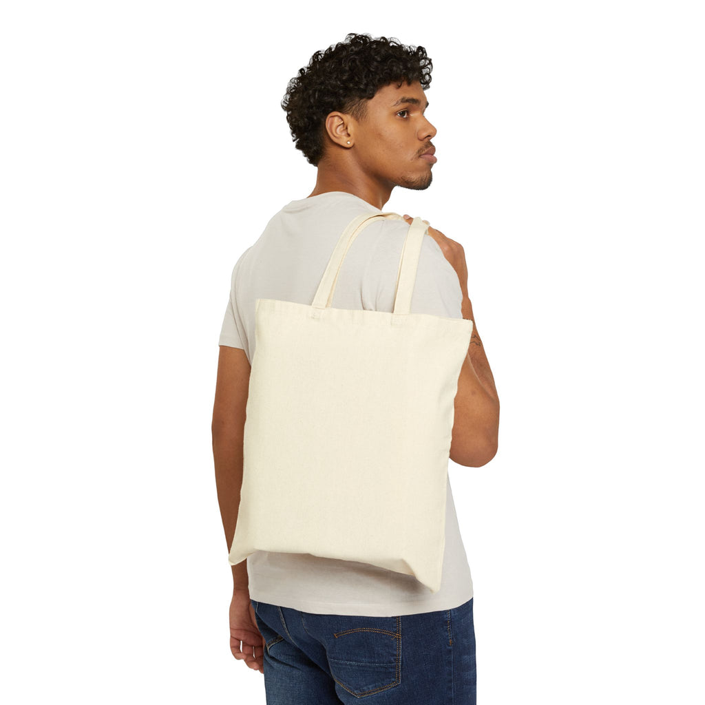 Fulfilled. Canvas Tote Bag — Minimalist Motivational Grocery & Everyday Shopper