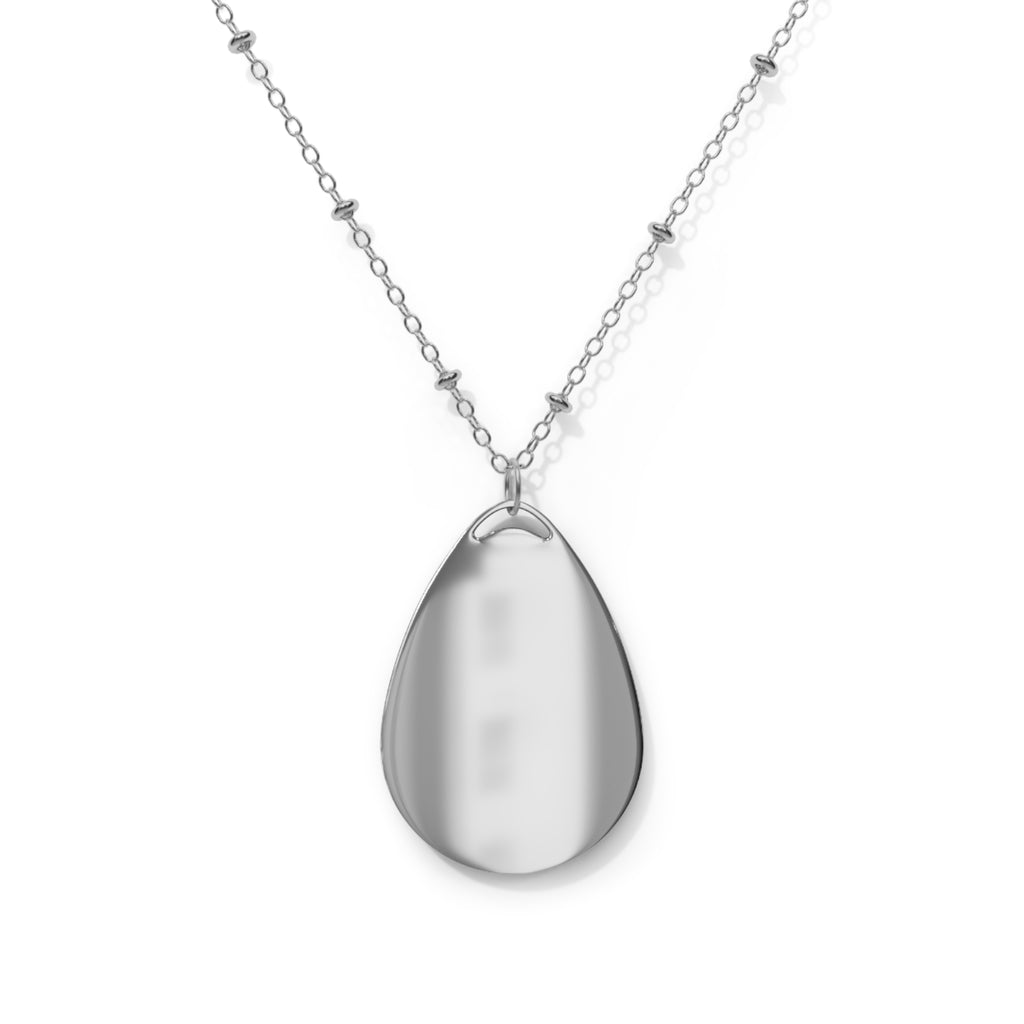 Fulfilled. Oval Pendant Necklace — Inspirational Minimalist Jewelry