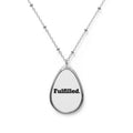 Fulfilled. Oval Pendant Necklace — Inspirational Minimalist Jewelry