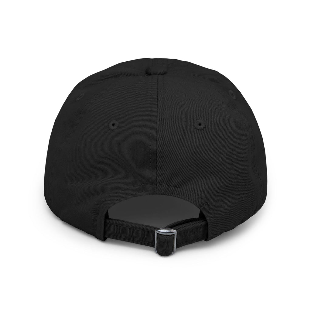 Fulfilled Distressed Baseball Cap — Vintage Washed Black Dad Hat