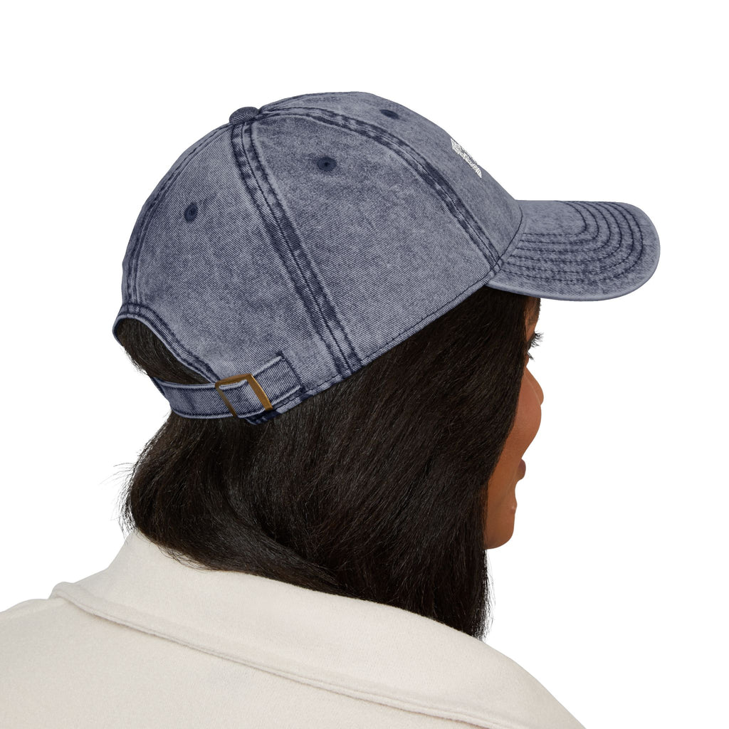 Fulfilled Embroidered Vintage Cap - Distressed Red Dad Hat