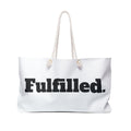 Fulfilled. Weekender Bag — Minimalist Travel Tote for Weekend Getaways