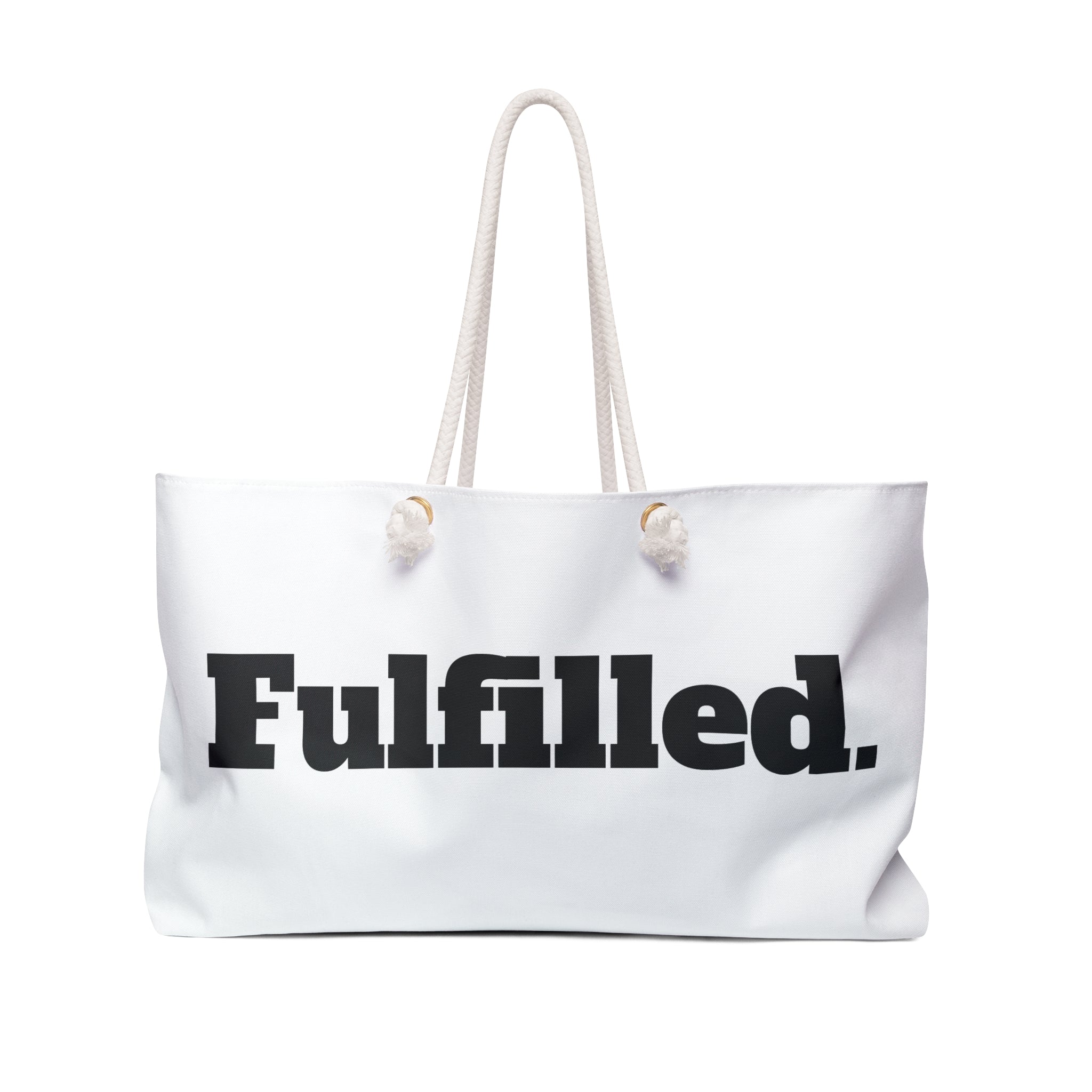Fulfilled. Weekender Bag — Minimalist Travel Tote for Weekend Getaways
