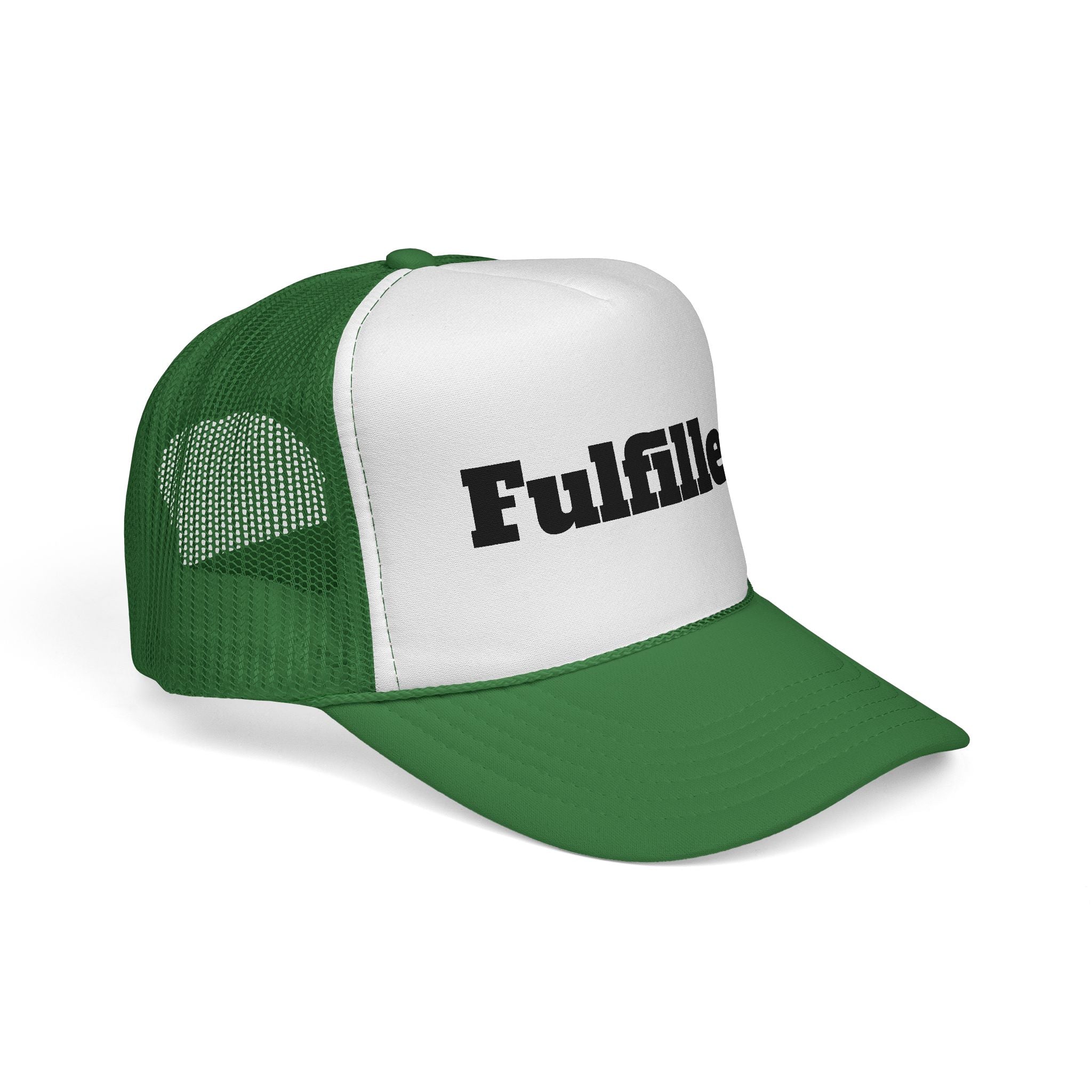 Fulfilled. Trucker Cap — Motivational Mesh Snapback Hat