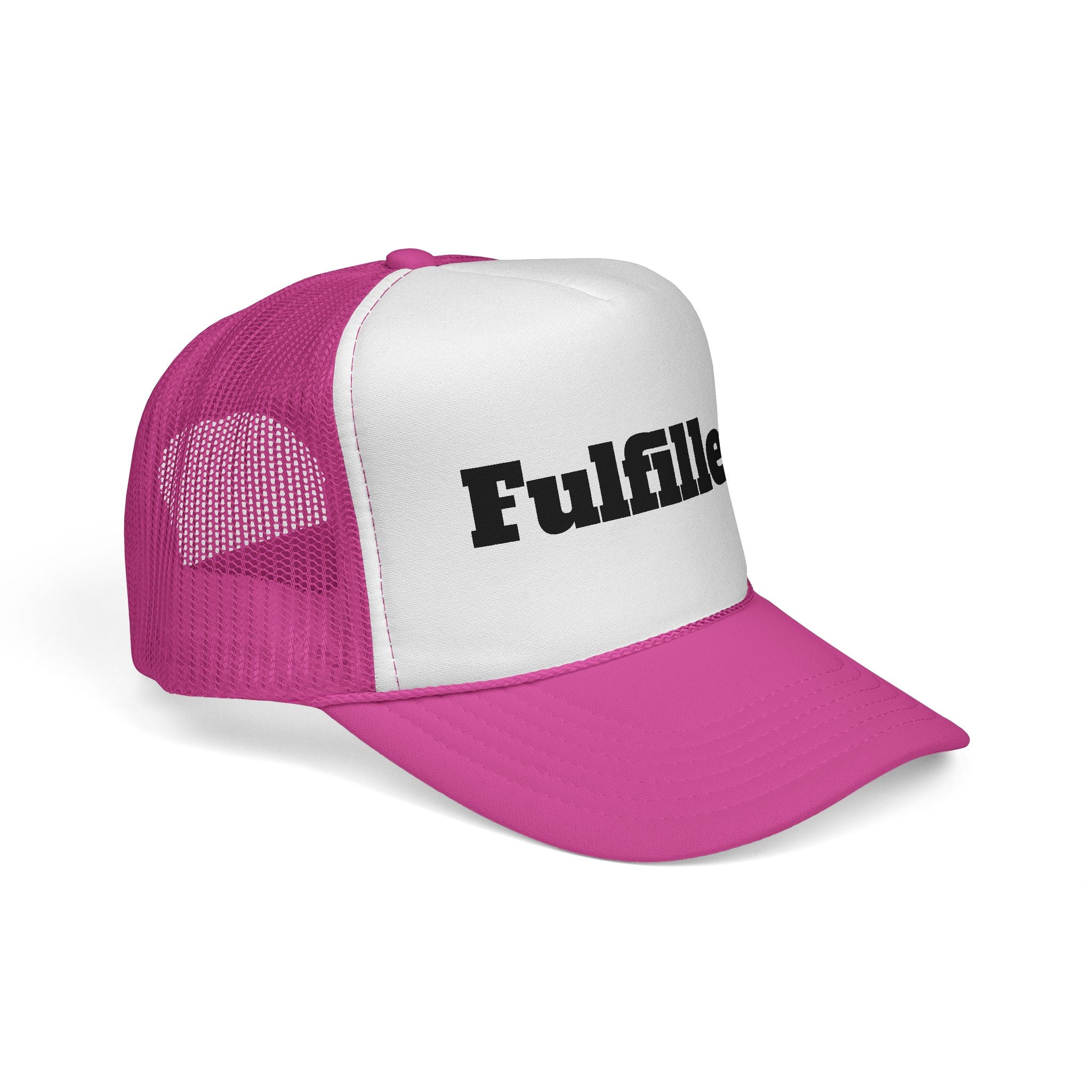 Fulfilled. Trucker Cap — Motivational Mesh Snapback Hat