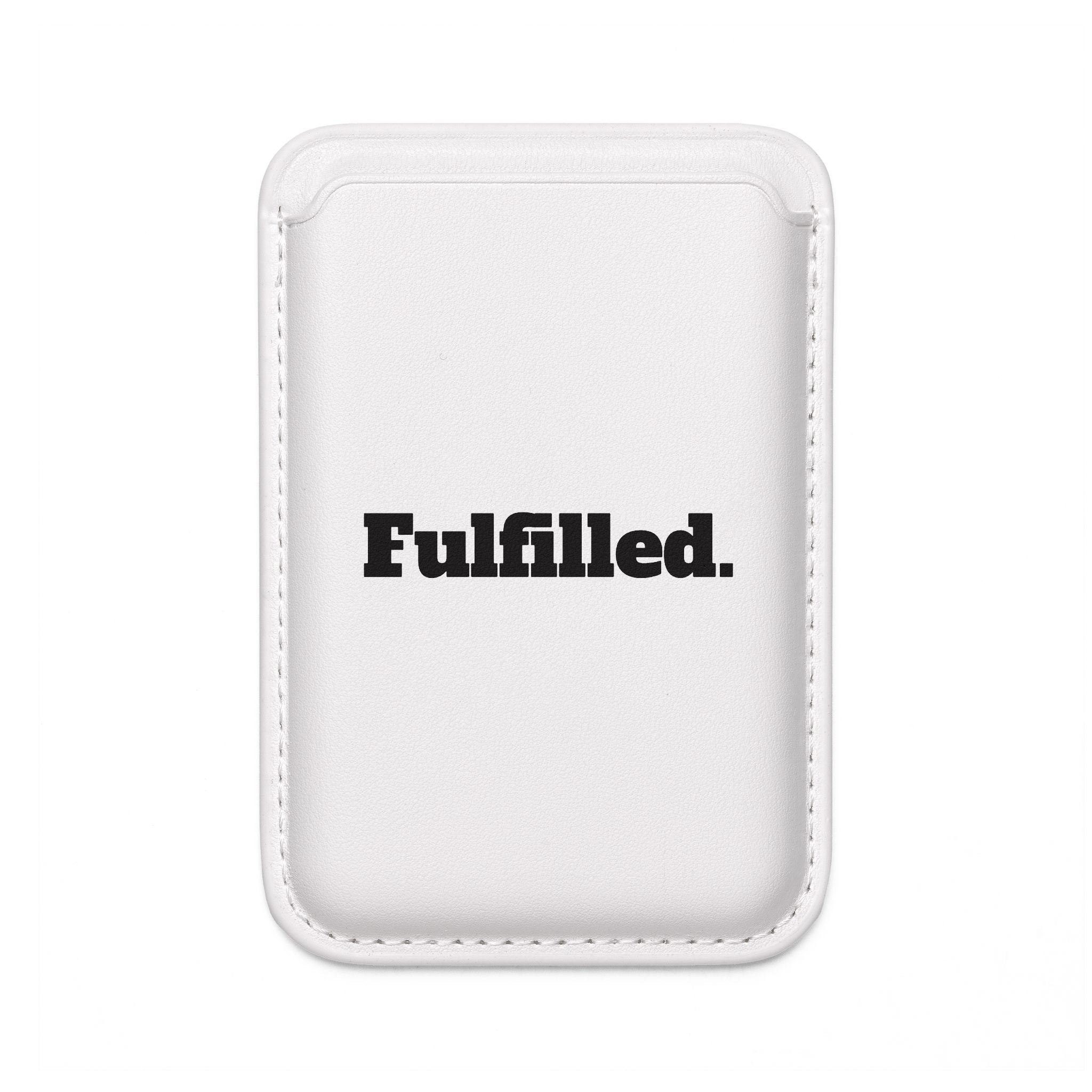 Fulfilled. Vegan MagSafe Wallet — Minimal Leather Card Holder