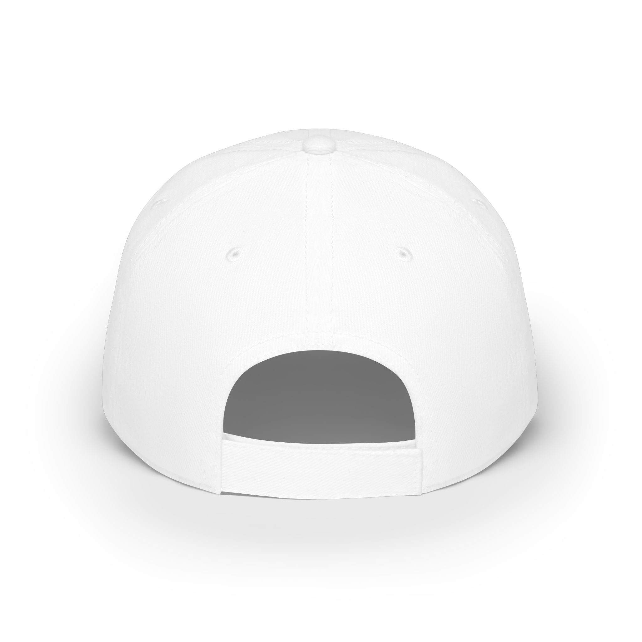 Fulfilled Baseball Cap — Red Low Profile Dad Hat with "Fulfilled." Embroidery
