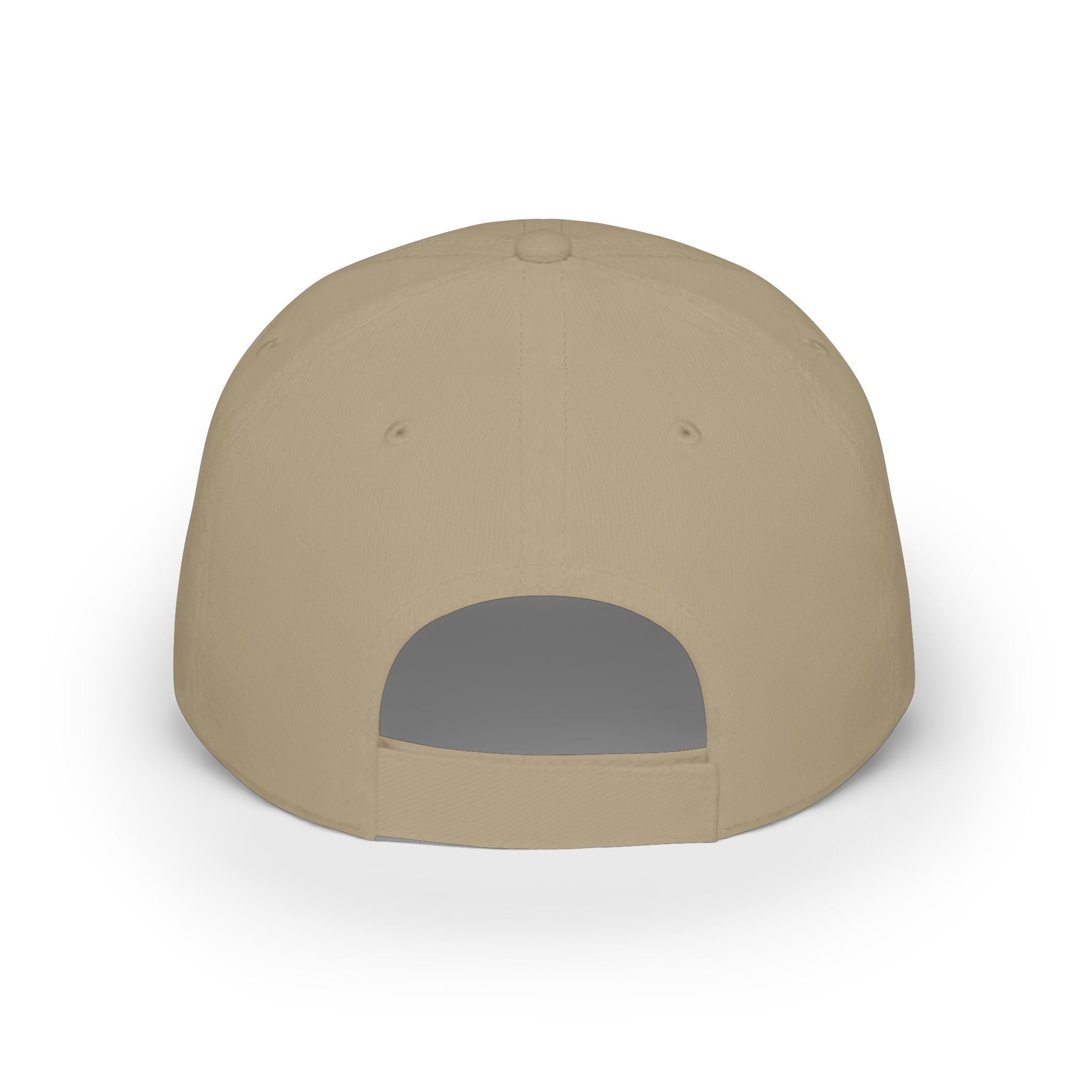 Fulfilled Baseball Cap — Red Low Profile Dad Hat with "Fulfilled." Embroidery