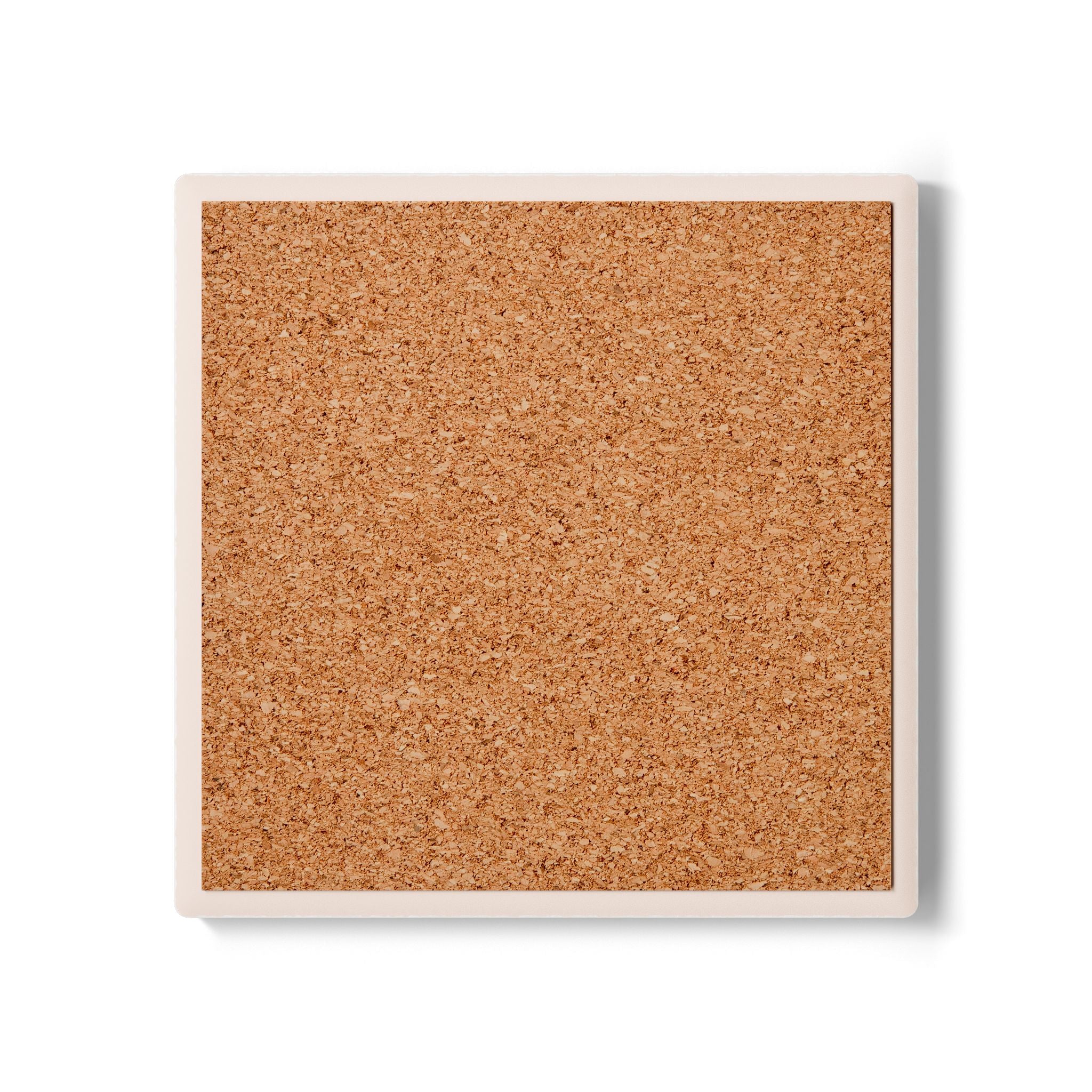 Fulfilled. Ceramic Coaster — Minimal Motivational Drink Coaster for Home & Office