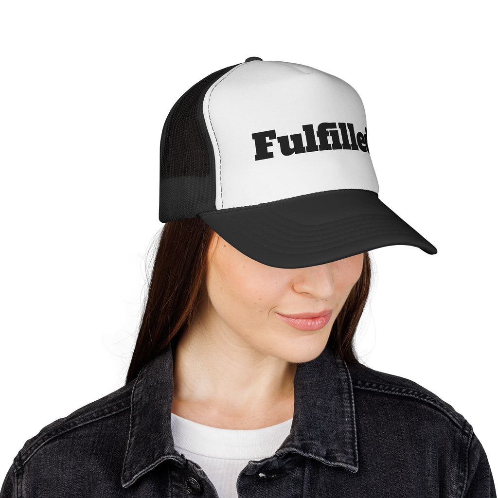 Fulfilled. Trucker Cap — Motivational Mesh Snapback Hat